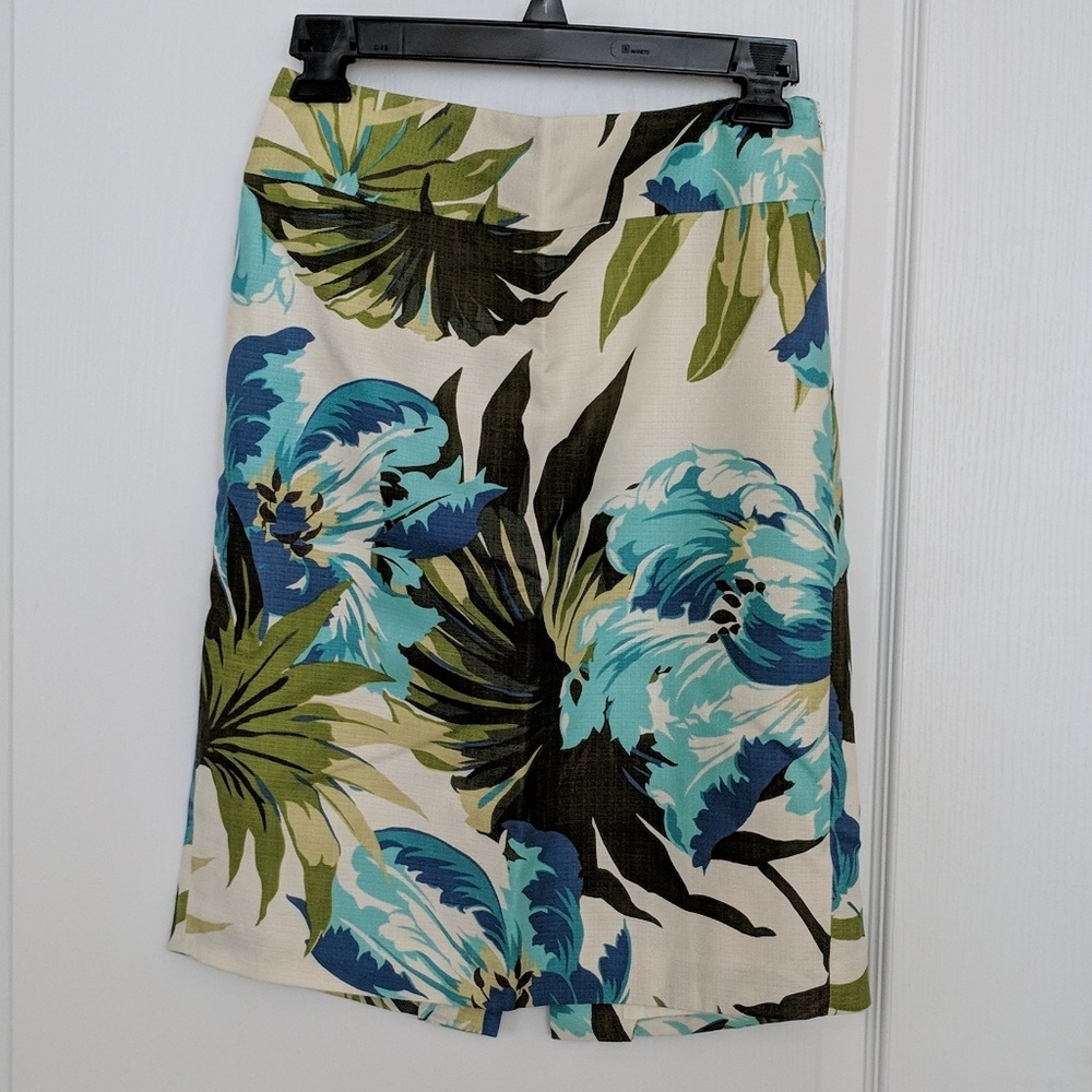 Tropical Print Skirt